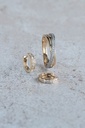 Bicolor gouden ring met Diamant 0,12 karaat