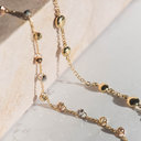 Geelgouden armband Fantasie met Bolletjes