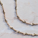 Geelgouden collier Fantasie