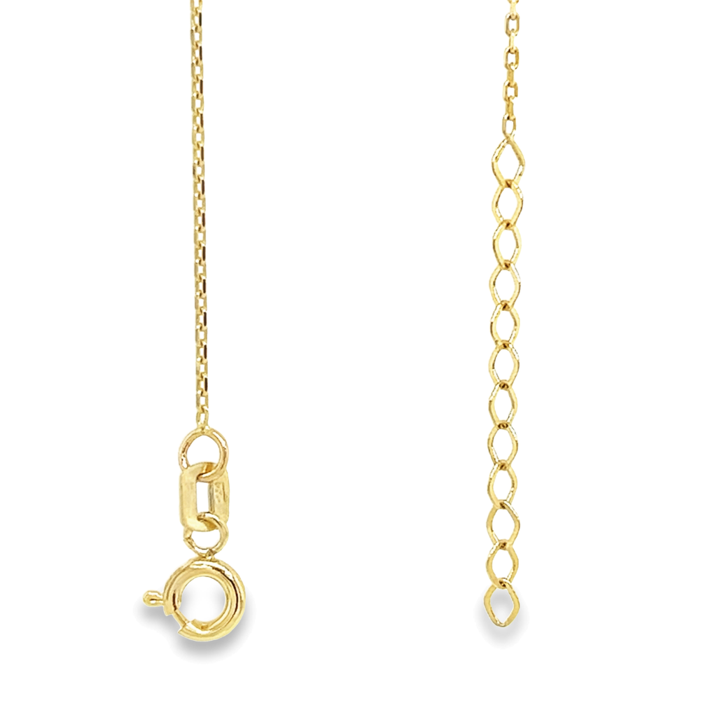 Geelgouden collier Ankerschakel fijn 0,9MM - 45-48CM