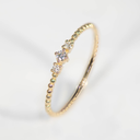 Geelgouden ring met Diamant 0,06 karaat VS-GH