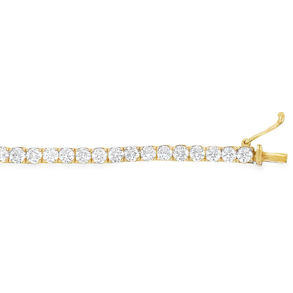 Geelgouden Tennisarmband met Zirkonia stenen