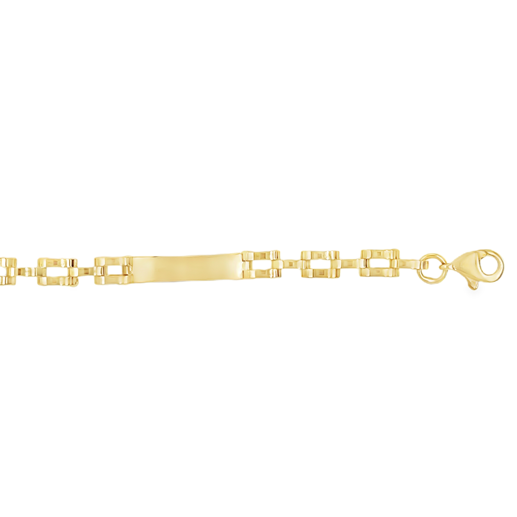 Geelgouden armband Fantasie 3,4mm breed