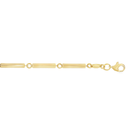 Geelgouden armband met buisschakels 2,6mm breed