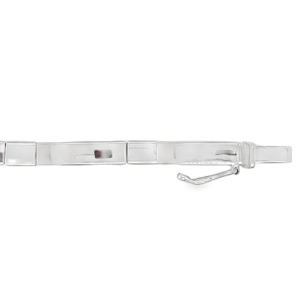 Witgouden armband 4,2mm breed