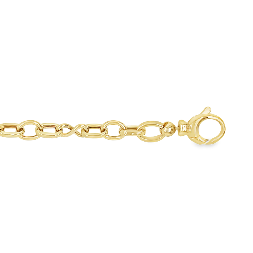 Geelgouden armband met Infinity schakels