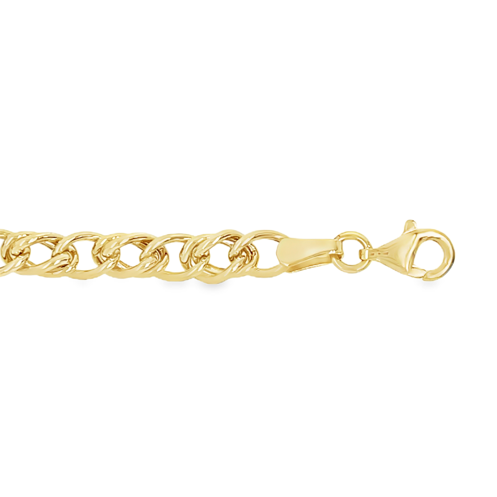 Geelgouden armband Fantasie schakel