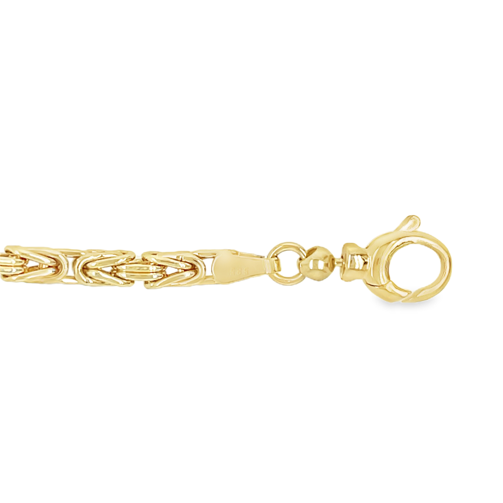 Geelgouden armband Koningsschakel
