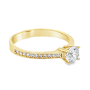 Geelgouden ring met Zirkonia