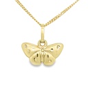 Geelgouden hanger Vlinder