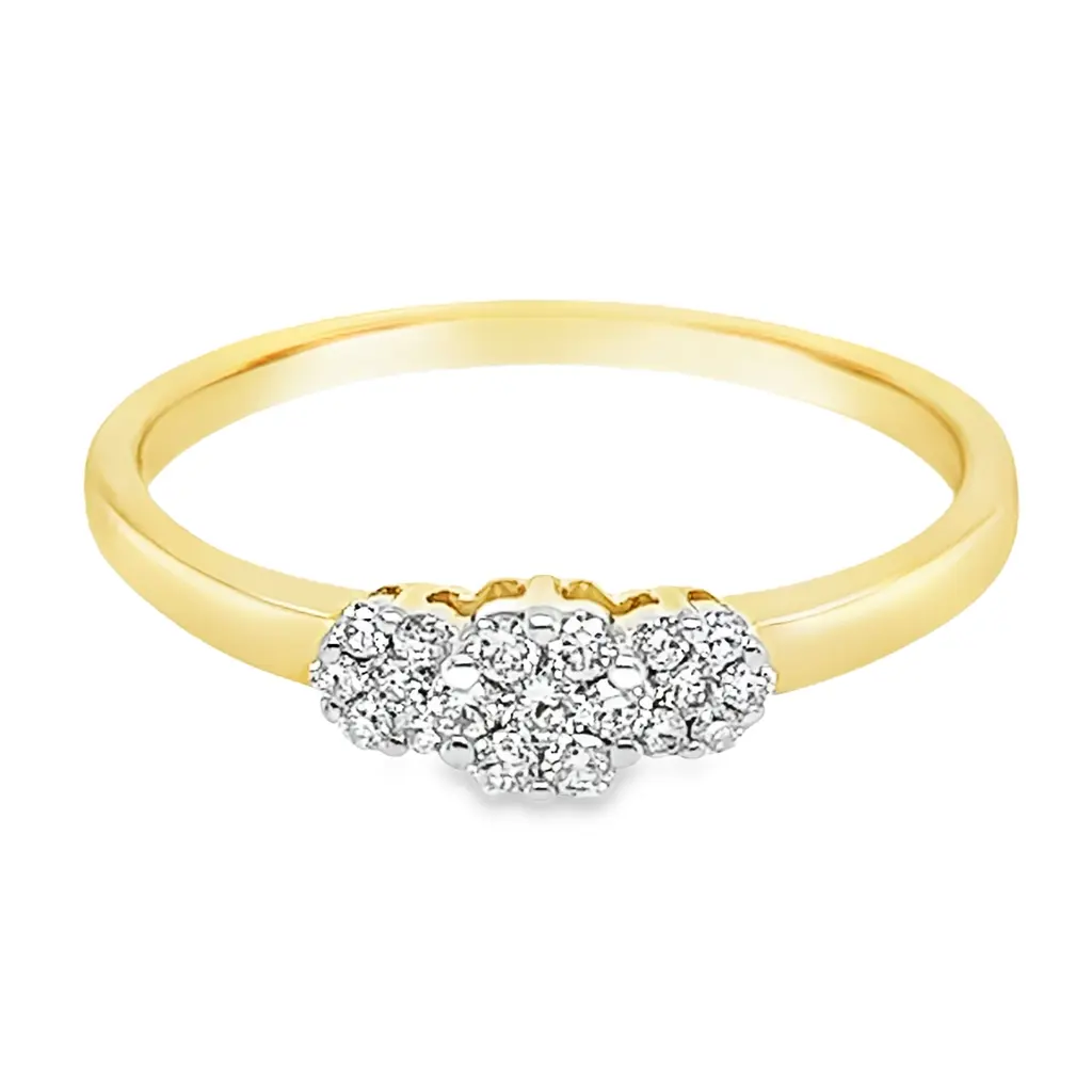 [GRE1463-50] Geelgouden ring met 0,20ct Diamant (16 / 50)