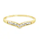 Geelgouden ring Fantasie met Zirkonia stenen