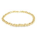 Geelgouden armband Fantasie schakel