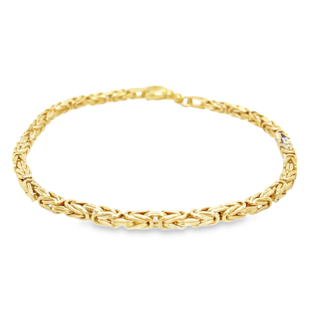 Geelgouden armband Koningsschakel