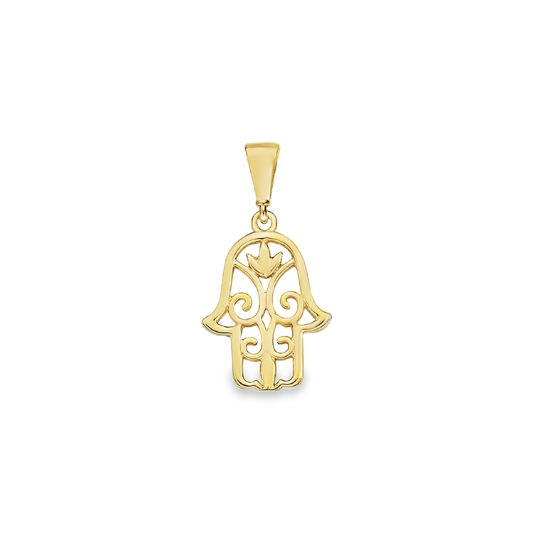 Geelgouden hanger Hand van Fatima