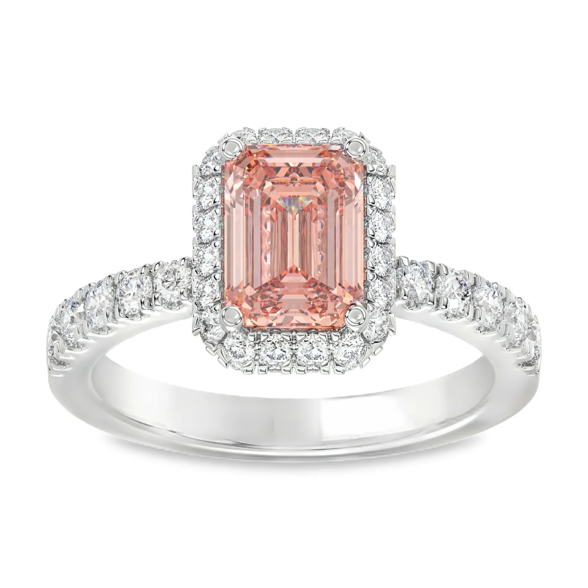 Witgouden ring met 4,00ct Labgrown diamant