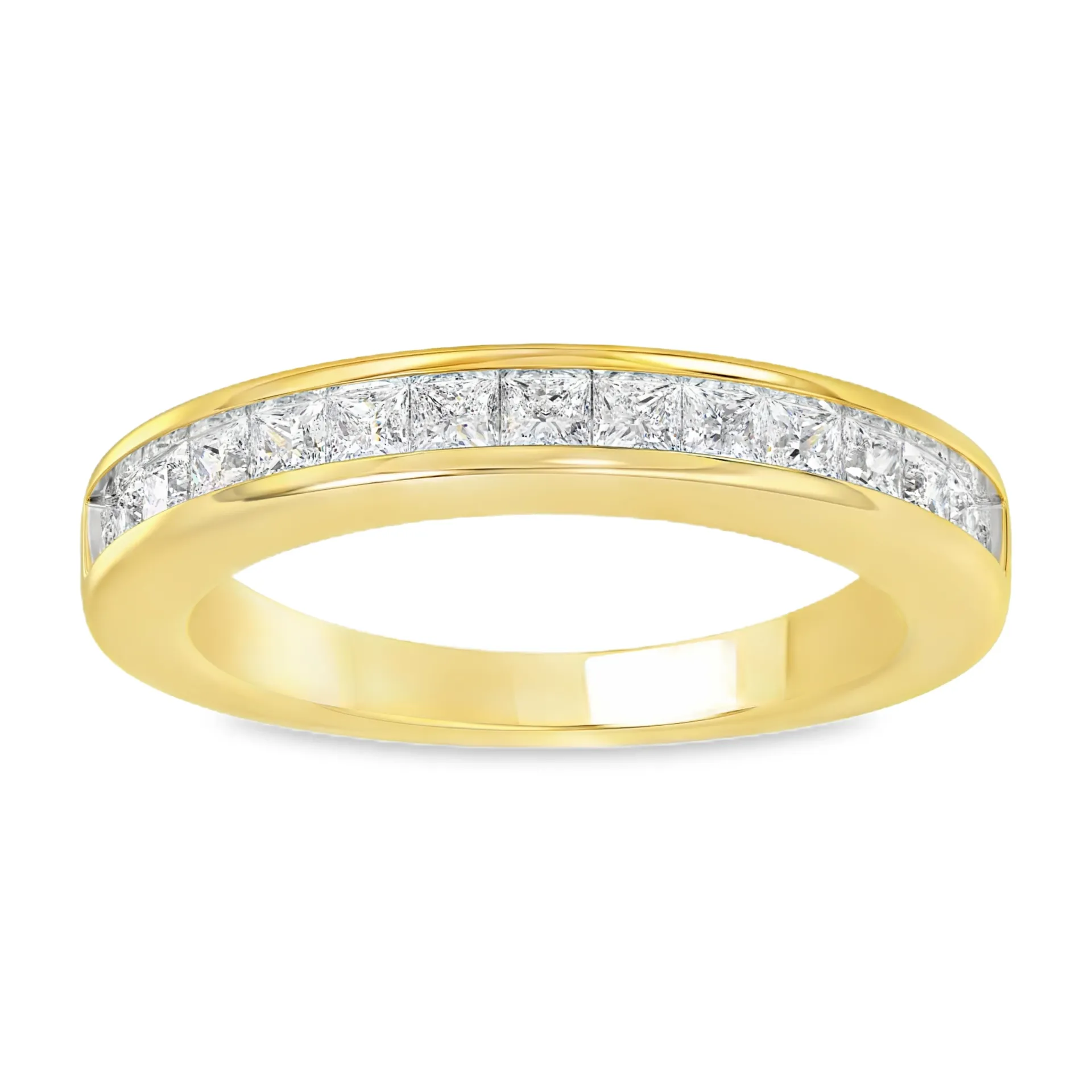[GRL2473-52] Geelgouden ring met 1,00ct Labgrown diamant (16,5 / 52)