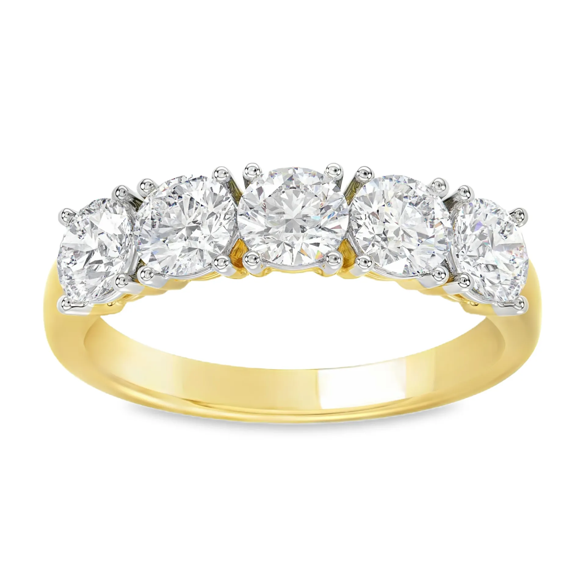 [GRL2465-52] Geelgouden ring met 2,00ct Labgrown diamant (16,5 / 52)