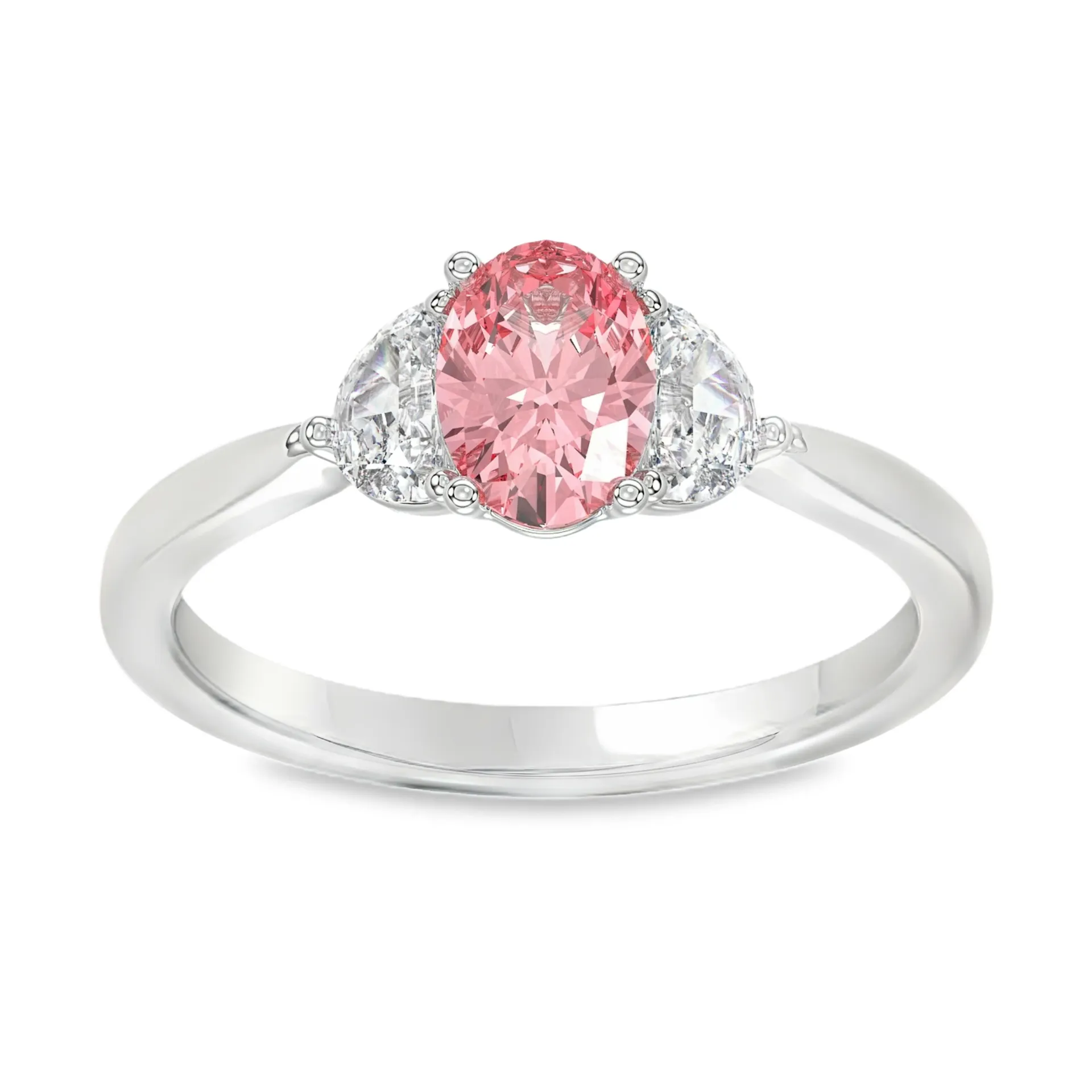 Witgouden ring 1,65ct Labgrown diamant