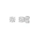 Witgouden oorstekers met 0,70ct Labgrown diamant