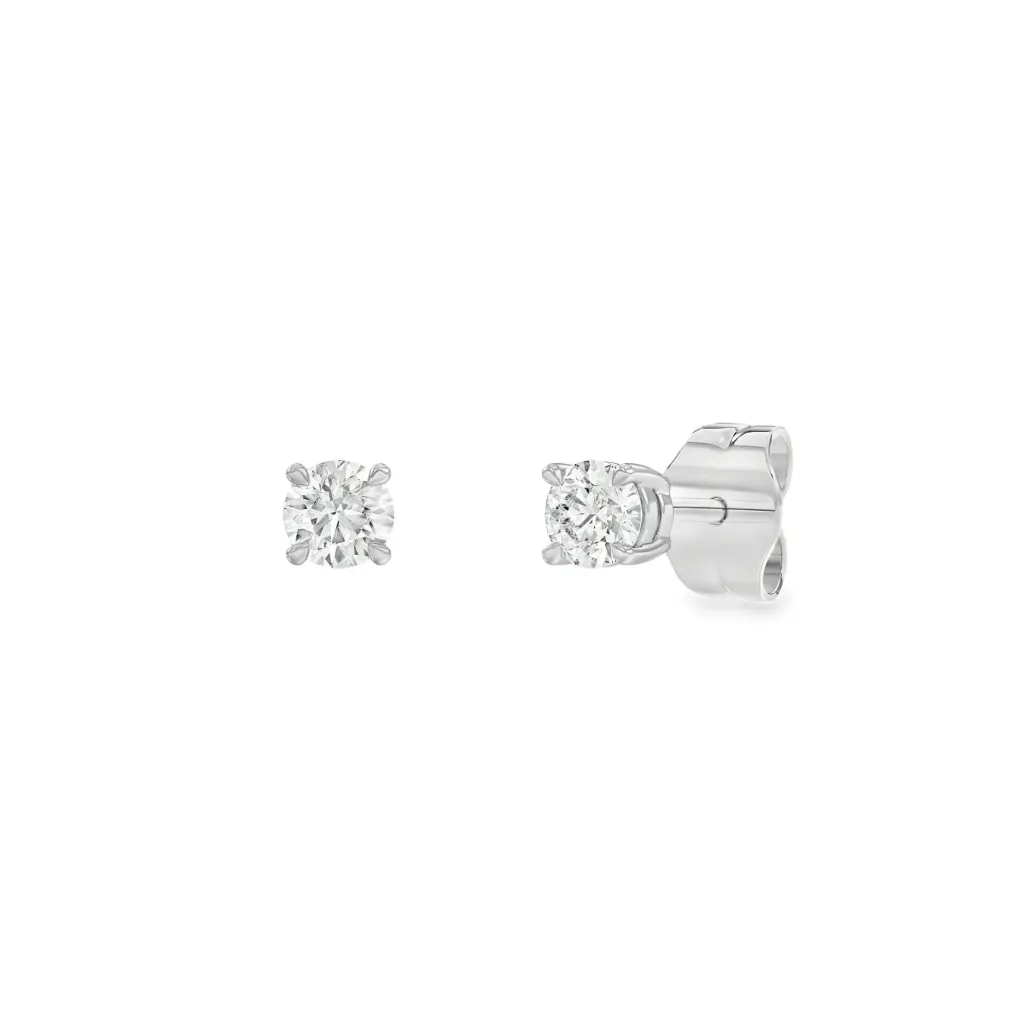 Witgouden oorstekers met 0,30ct Labgrown diamant