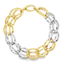 Bicolor gouden armband Fantasie 14mm breed