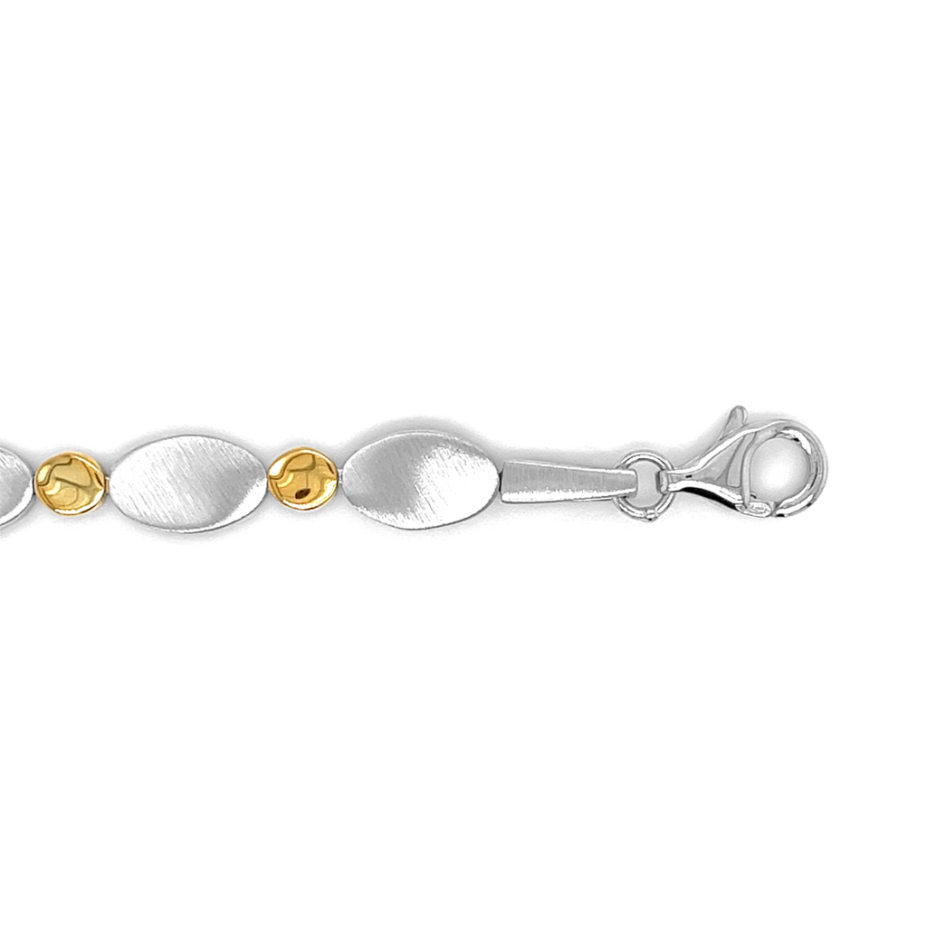 Zilveren armband Bicolor Mat/ Glans