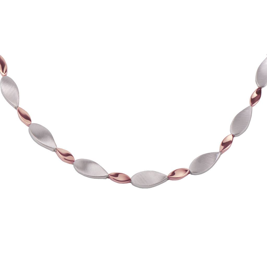 Zilveren collier Mat/Glans