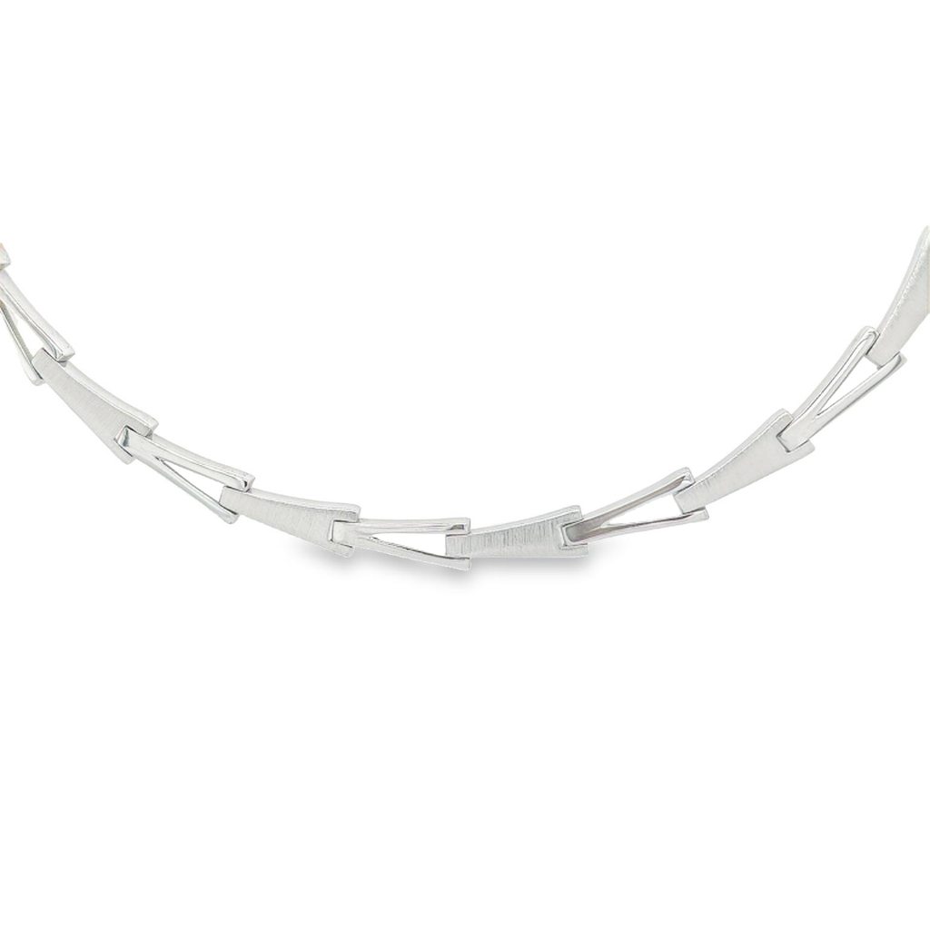 Zilveren collier Mat/ Glans