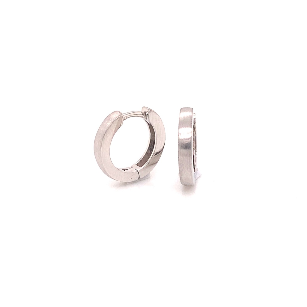 Zilveren klapoorringen 2,6mm breed