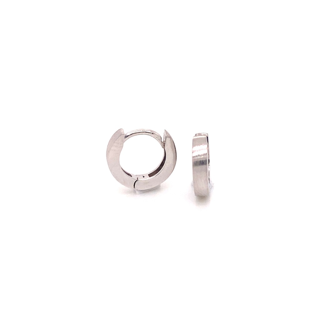 Zilveren klapoorringen 2,5mm breed