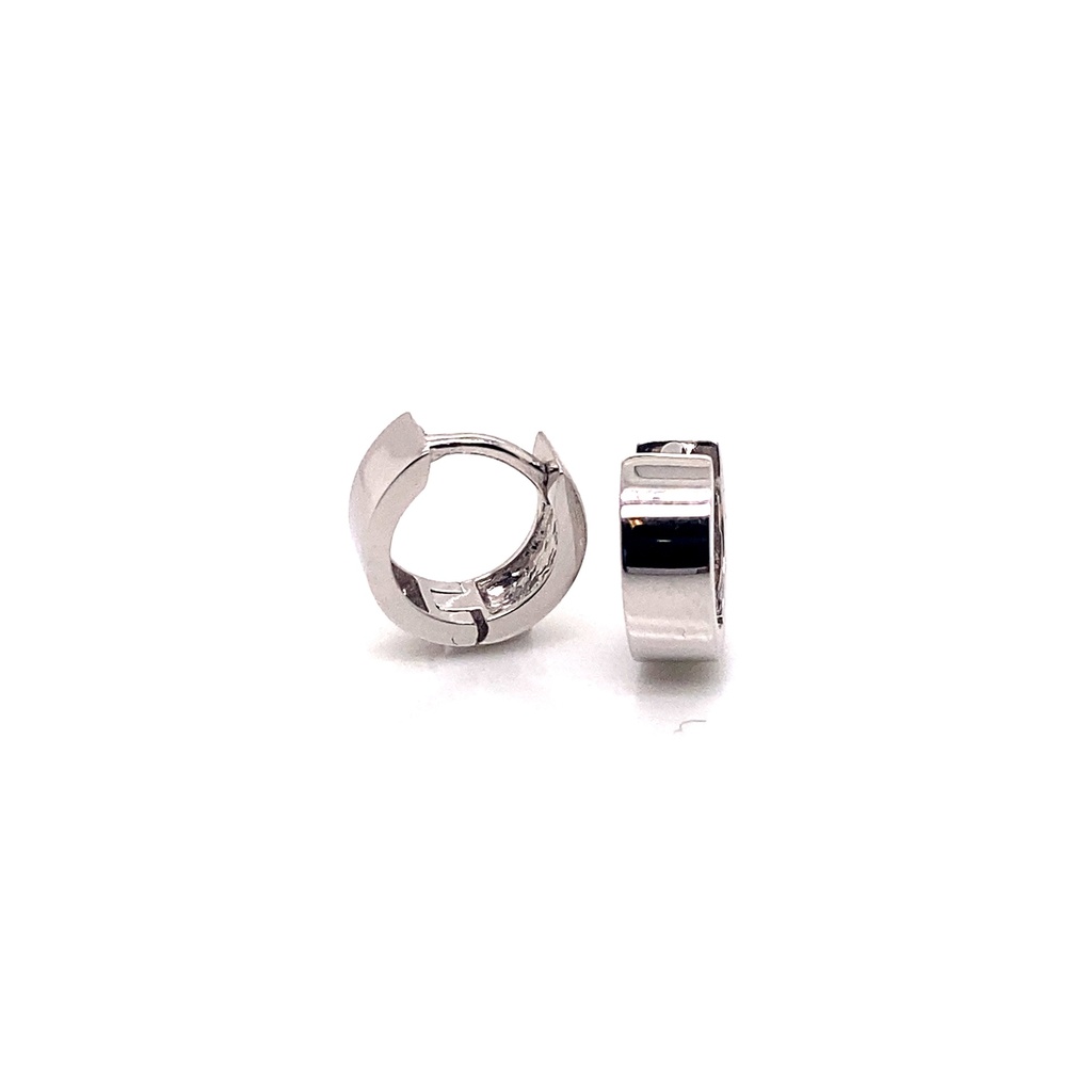 Zilveren klapoorringen 4,5mm breed