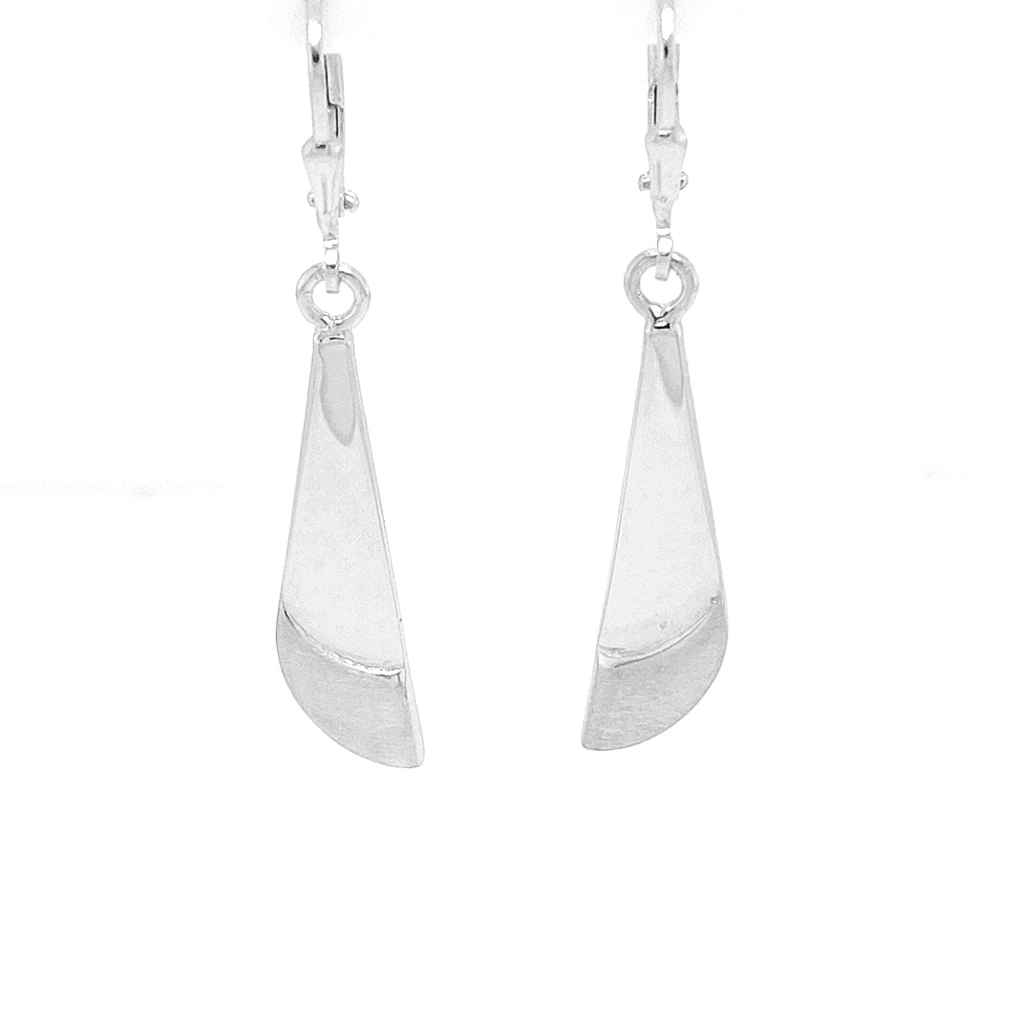 Zilveren oorhangers Fantasie Mat/Glans