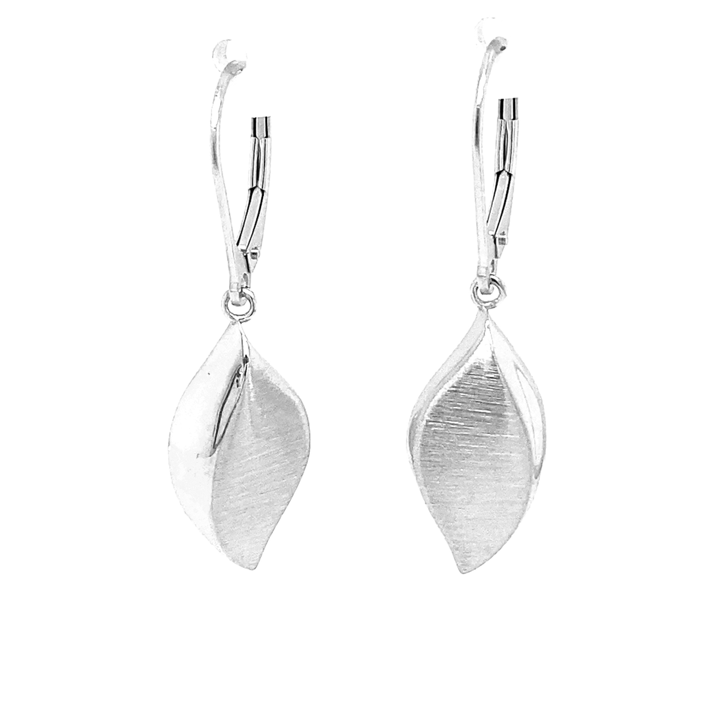 Zilveren oorhangers Fantasie Mat/Glans