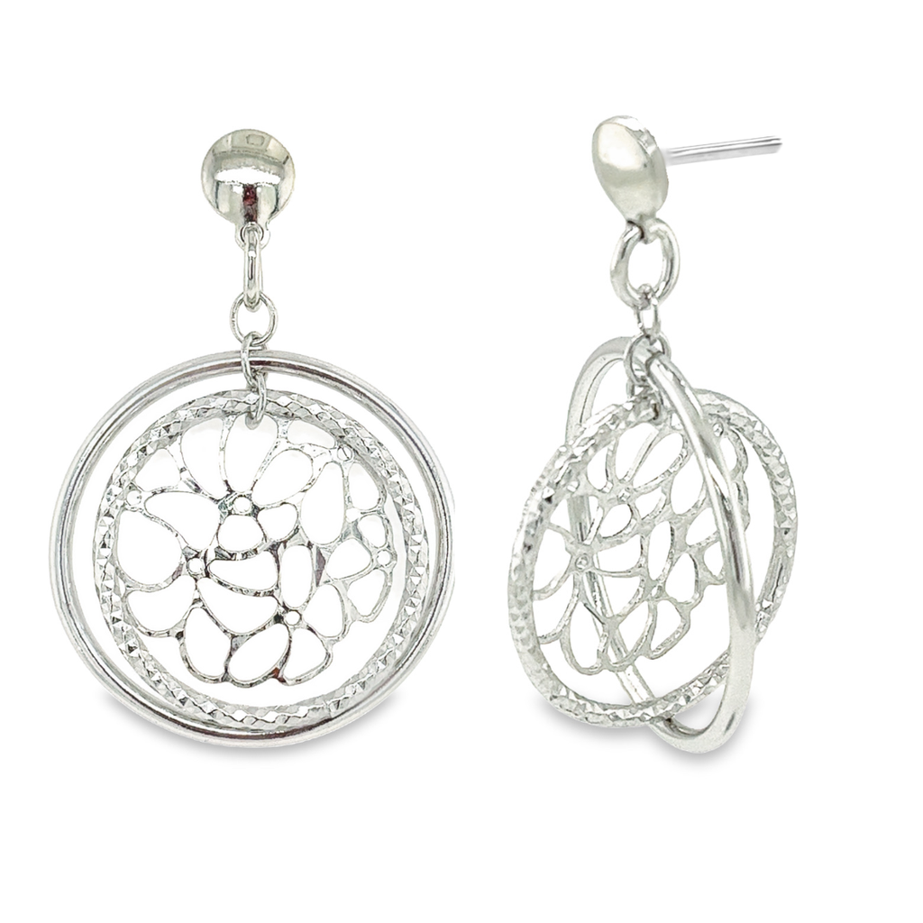 Zilveren oorhangers Fantasie
