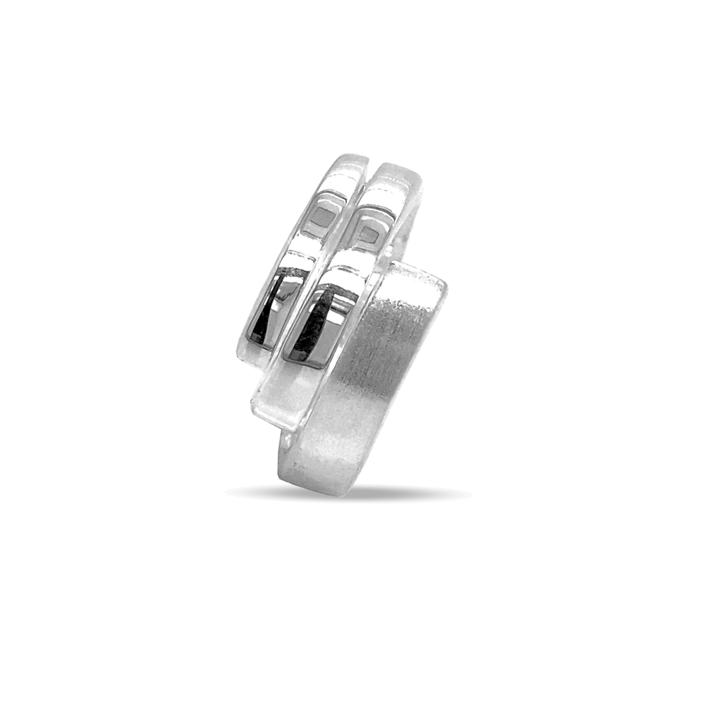 Zilveren ring Fantasie Mat/Glans