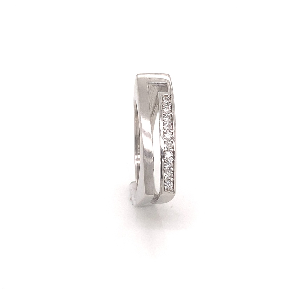Zilveren fantasie ring met zirkonia's WRSM