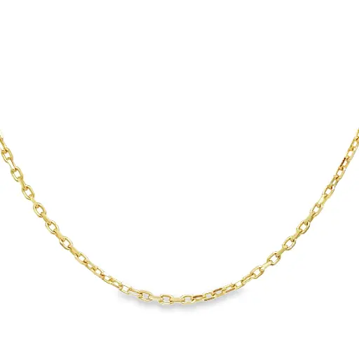 [GC2221-42] Geelgouden collier Ankerschakel fijn 0,9MM - 39-42CM