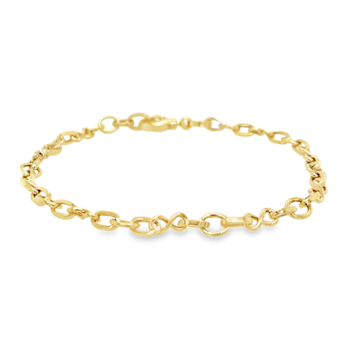 [GA2260] Geelgouden armband met Infinity schakels