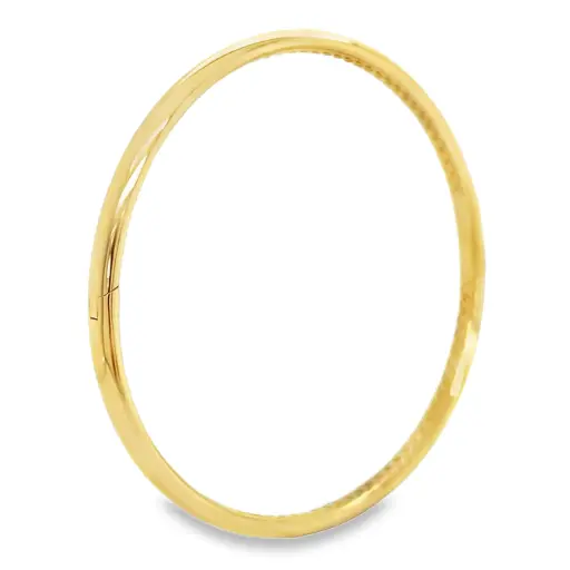 [GA2356] Geelgouden bangle licht gebold - 58mm