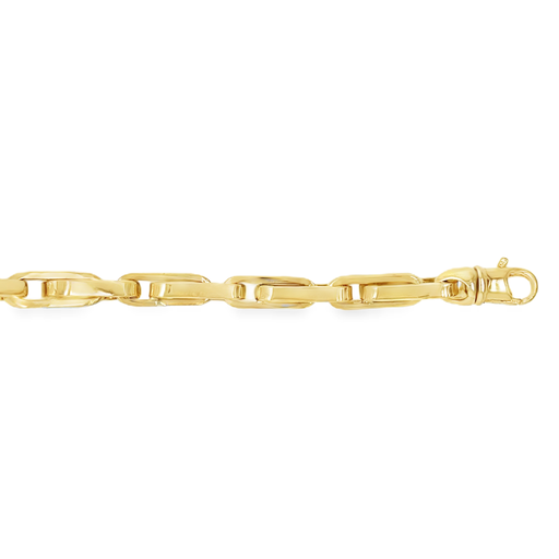 [GA0118] Geelgouden armband Fantasie 5,3mm breed