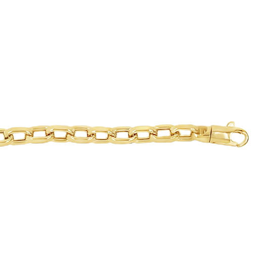 [GA0128] Geelgouden Bedelarmband - 3,7mm breed