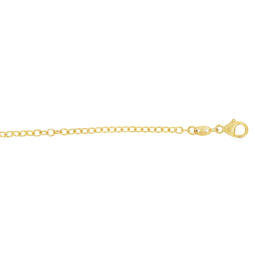 [GA0170] Geelgouden Bedelarmband Ankerschakel ovaal 16cm