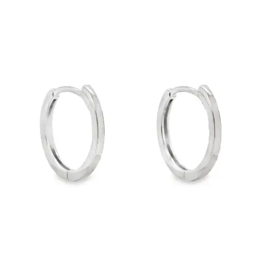 [WOR1058] Witgouden oorringen 13,5 x 1,4mm