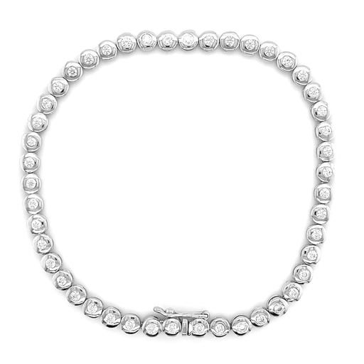 [ZA1665] Zilveren tennisarmband met Zirkonia