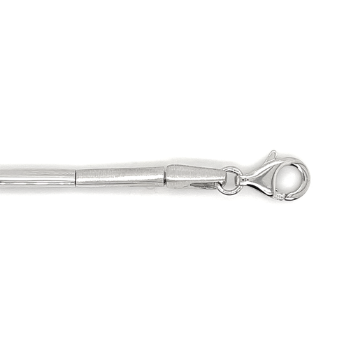 [ZA1728] Zilveren mat/glans schakel armband