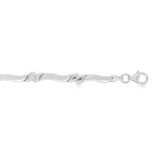 [ZC1731] Zilveren collier Mat/ Glans