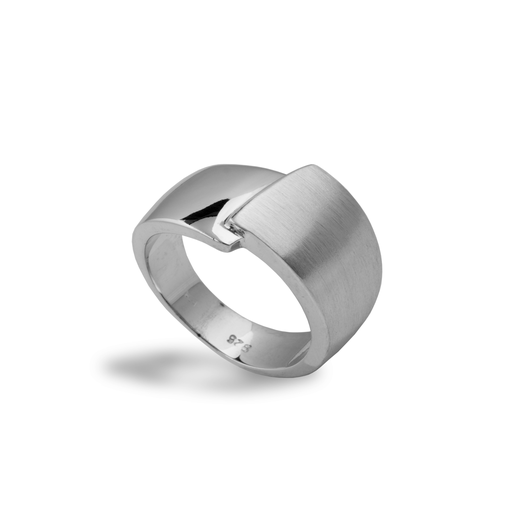 [ZR2016] Zilveren ring Fantasie Mat/Glans