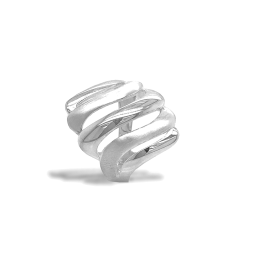 [ZR2026] Zilveren ring Fantasie Mat/Glans